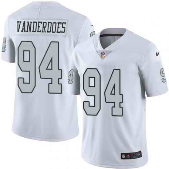 Nike Men & Women & Youth Raiders 94 Eddie Vanderdoes White Color Rush Limited Jersey,We sell and wholesale Nike Men & Women & Youth Raiders 94 Eddie Vanderdoes White Color Rush Limited Jersey on line form chian!